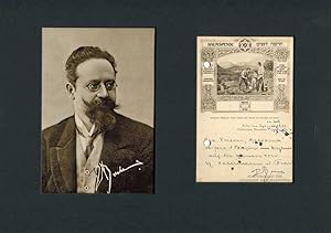 Max Bodenheimer autograph, document signed & mounted