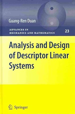 Immagine del venditore per Analysis and Design of Descriptor Linear Systems venduto da GreatBookPrices