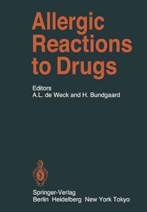 Image du vendeur pour Allergic Reactions to Drugs mis en vente par GreatBookPrices
