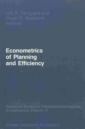 Imagen del vendedor de Econometrics of Planning and Efficiency a la venta por GreatBookPrices