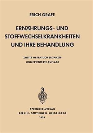 Imagen del vendedor de Ernhrungs- und Stoffwechselkrankheiten und ihre Behandlung -Language: german a la venta por GreatBookPrices