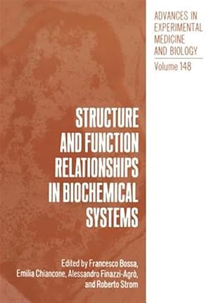 Immagine del venditore per Structure and Function Relationships in Biochemical Systems venduto da GreatBookPrices