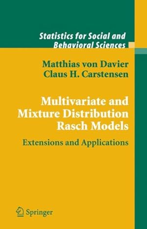Seller image for Multivariate And Mixture Distribution Rasch Models : Extensions And Applications for sale by GreatBookPrices