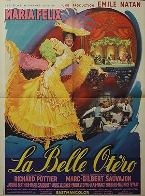 "LA BELLE OTÉRO" Réalisé par Richard POTTIER en 1954 avec Maria FELIX, Jacques BERTHIER / Affiche...
