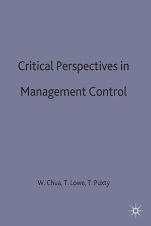 Image du vendeur pour Critical Perspectives in Management Control mis en vente par GreatBookPrices