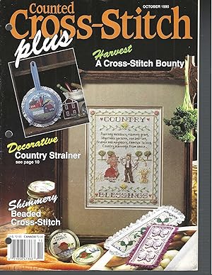 Image du vendeur pour Counted Cross-Stitch Plus, October 1990 (Vol. 7, No. 5) mis en vente par Vada's Book Store