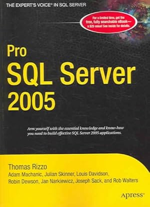 Bild des Verkufers fr Pro SQL Server 2005 zum Verkauf von GreatBookPrices