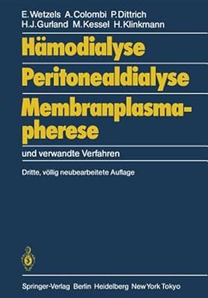 Immagine del venditore per Hmodialyse, Peritonealdialyse, Membranplasmapherese : Und Verwandte Verfahren -Language: german venduto da GreatBookPrices