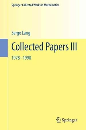 Seller image for Collected Papers III : 1978?1990 for sale by GreatBookPrices