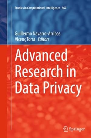 Immagine del venditore per Advanced Research in Data Privacy venduto da GreatBookPrices