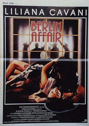 "BERLIN AFFAIR" Réalisé par Liliana CAVANI en 1985 avec Gudrun LANDGREBE, Mio TAKAKI / Affichette...