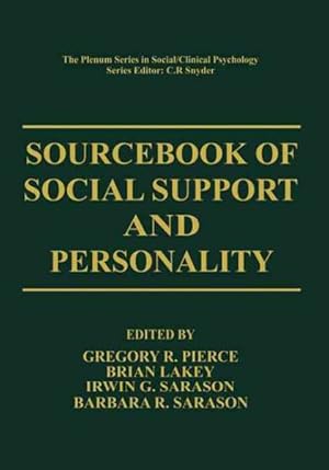 Bild des Verkufers fr Sourcebook of Social Support and Personality zum Verkauf von GreatBookPrices