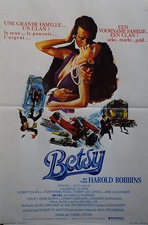 "BETSY" Réalisé par Daniel PETRIE en 1978 avec Laurence OLIVIER, Katharine ROSS / Affichette belg...