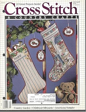 Image du vendeur pour Cross Stitch and Country Crafts, July/ August 88 mis en vente par Vada's Book Store