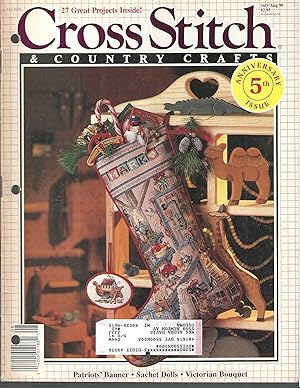Image du vendeur pour Cross Stitch and Country Crafts, July/ August 90 mis en vente par Vada's Book Store