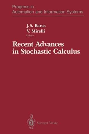 Image du vendeur pour Recent Advances in Stochastic Calculus mis en vente par GreatBookPrices