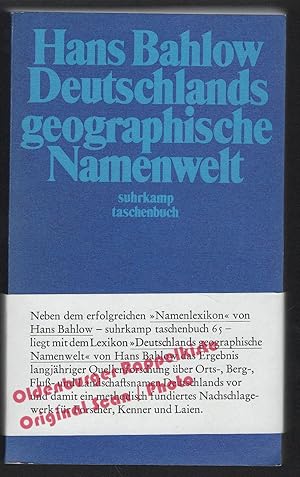 Deutschlands geographische Namenwelt: Etymologisches Lexikon der Fluss und Ortsnamen alteuropäisc...