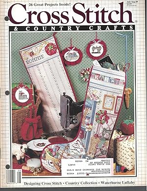 Image du vendeur pour Cross Stitch and Country Crafts, July/ August 89 mis en vente par Vada's Book Store