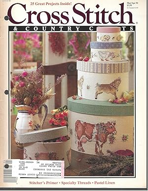 Image du vendeur pour Cross Stitch and Country Crafts, March/ April 91 mis en vente par Vada's Book Store
