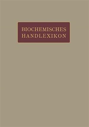 Seller image for Biochemisches Handlexikon : VI. Band Farbstoffe Der Pflanzen- Und Der Tierwelt -Language: german for sale by GreatBookPrices