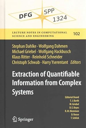 Seller image for Extraction of Quantifiable Information from Complex Systems for sale by GreatBookPrices