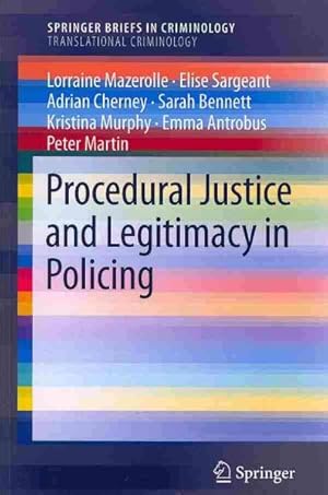 Seller image for Procedural Justice and Legitimacy in Policing for sale by GreatBookPrices