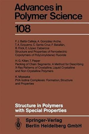Seller image for Structure in Polymers With Special Properties for sale by GreatBookPrices