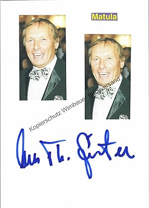 Bild des Verkufers fr Original Autogramm Claus Theo Grtner /// Autograph signiert signed signee zum Verkauf von Antiquariat im Kaiserviertel | Wimbauer Buchversand