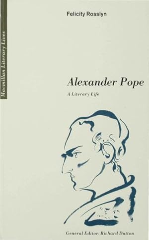 Bild des Verkufers fr Alexander Pope : A Literary Life zum Verkauf von GreatBookPrices