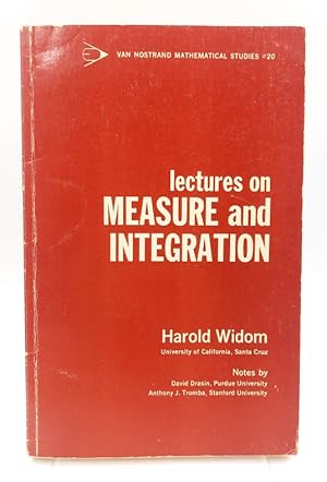 Seller image for Lectures on Measure and Integration for sale by Antiquariat Smock