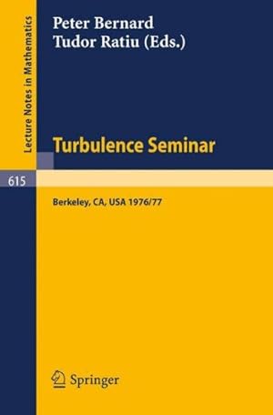 Seller image for Turbulence Seminar : Berkeley 1976 / 77 for sale by GreatBookPrices