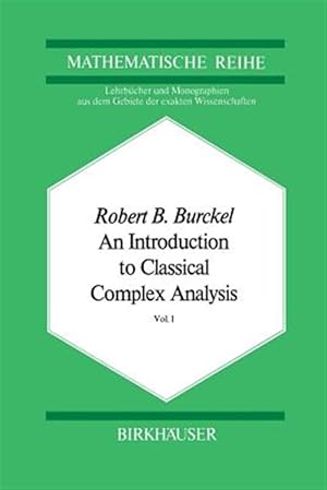 Immagine del venditore per Introduction to Classical Complex Analysis venduto da GreatBookPrices