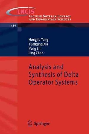Immagine del venditore per Analysis and Synthesis of Delta Operator Systems venduto da GreatBookPrices