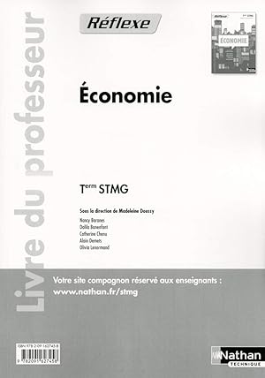 Seller image for Economie Tle STMG: Livre du professeur for sale by Dmons et Merveilles