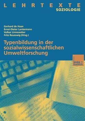 Imagen del vendedor de Typenbildung in Der Sozialwissenschaftlichen Umweltforschung -Language: german a la venta por GreatBookPrices