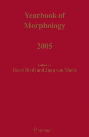 Imagen del vendedor de Yearbook of Morphology 2005 a la venta por GreatBookPrices