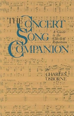 Seller image for Concert Song Companion : A Guide to the Classical Repertoire for sale by GreatBookPrices