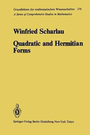 Immagine del venditore per Quadratic and Hermitian Forms venduto da GreatBookPrices