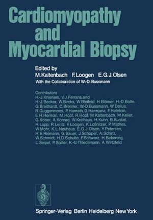 Imagen del vendedor de Cardiomyopathy and Myocardial Biopsy a la venta por GreatBookPrices