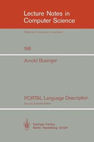 Imagen del vendedor de Portal Language Description a la venta por GreatBookPrices