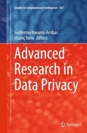 Immagine del venditore per Advanced Research in Data Privacy venduto da GreatBookPrices