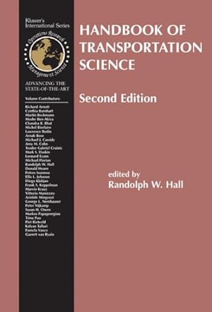 Imagen del vendedor de Handbook of Transportation Science a la venta por GreatBookPrices