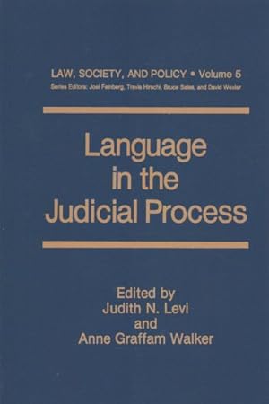 Seller image for Language in the Judicial Process for sale by GreatBookPrices