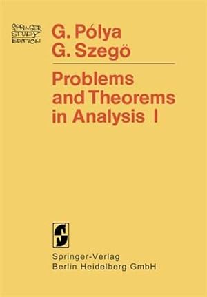 Imagen del vendedor de Problems and Theorems in Analysis I : Series Integral Calculus a la venta por GreatBookPrices