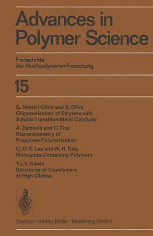 Seller image for Advances in Polymer Science / Fortschritte Der Hochpolymeren-forschung for sale by GreatBookPrices
