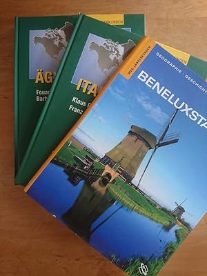 Benelux, Italien, Ägypten - 3 Bände aus der Reihe Wissenschaftliche Länderkunden in neueren Aufla...