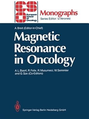 Imagen del vendedor de Magnetic Resonance in Oncology a la venta por GreatBookPrices