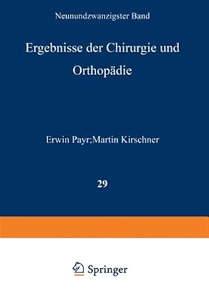 Imagen del vendedor de Ergebnisse Der Chirurgie Und Orthopdie : Neunundzwanzigster Band -Language: german a la venta por GreatBookPrices
