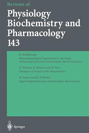 Bild des Verkufers fr Reviews of Physiology, Biochemistry and Pharmacology zum Verkauf von GreatBookPrices