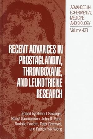 Immagine del venditore per Recent Advances in Prostaglandin, Thromboxane, and Leukotriene Research venduto da GreatBookPrices